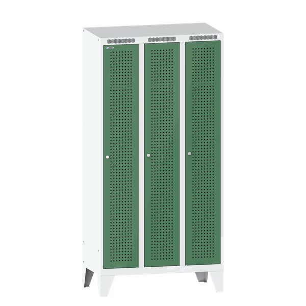Garderobenschrank mit Füßen 3 Abteile
